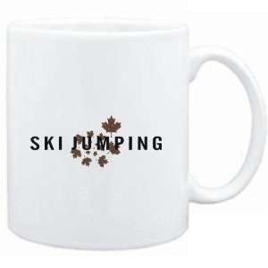  Mug White  Ski Jumping   Maple leaves  Sports: Sports 