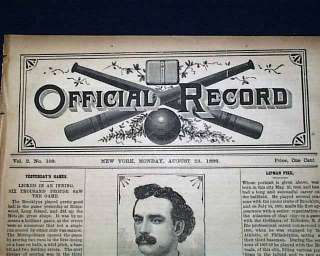 LIPMAN PIKE Jewish Baseball Player Print 1886 Newspaper  