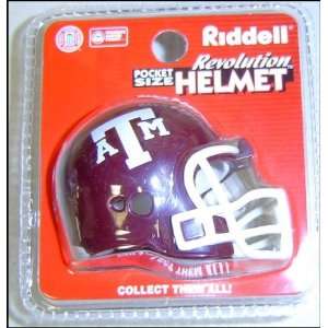   Texas A & M Aggies NCAA Pocket Pro Single Football Helmet Sports