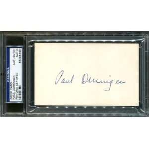  Paul Derringer Signed Autographed Index Card Psa/Dna 