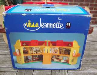 VINTAGE 1970s JEAN WEST GERMANY DOLLS HOUSE FURNISHED & BOXED  