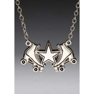 Derby Girl Rock Rebel Skate Shoes Nautical Star Necklace 