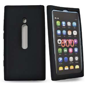     Black silicone cover case pouch for nokia lumia n800 Electronics