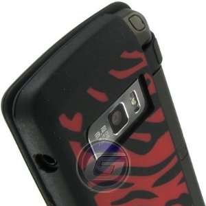 Laser Silicone Skin Cover for LG enV Touch VX 11000 Verizon Red Zebra 
