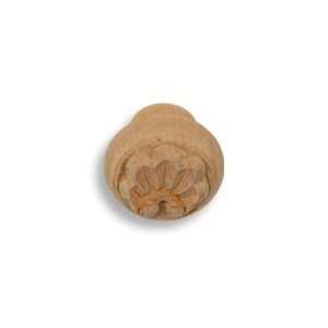  #74 1 3/4 in. CKP Brand Shell Large Wood Knob, Hand Carved 