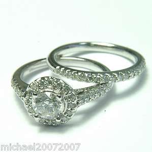   Diamond Wedding Set 14k Exquisite Custom Made Engagement Ring & Band
