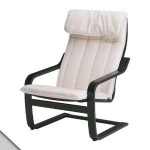   POÄNG Chair, black brown, Alme natural 