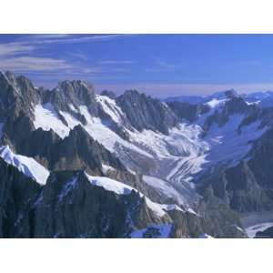 Mountains of the Mont Blanc Range Near Chamonix, French Alps, Haute 