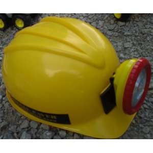   Pretend Play, Dress up Yellow Plastic Hat with Flash Light Toys