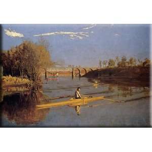   Scull 16x11 Streched Canvas Art by Eakins, Thomas
