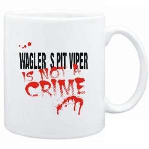  Mug White  Being a  Waglers Pit Viper is not a crime 