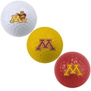 Minnesota Golden Gophers 3 Pack Golf Balls  Sports 