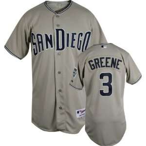  Khalil Greene Majestic MLB Road Khaki Authentic San Diego 