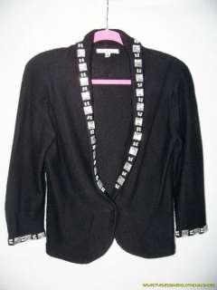   Black Cardigan M Medium Bling Trim Limited Addition Fall 10 SOLD OUT