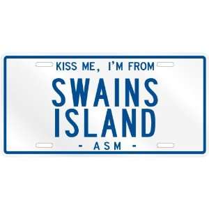   SWAINS ISLAND  AMERICAN SAMOA LICENSE PLATE SIGN CITY