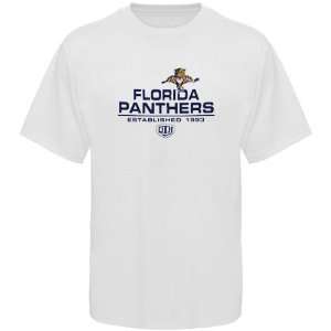  Old Time Hockey Florida Panthers White Zeno T shirt 