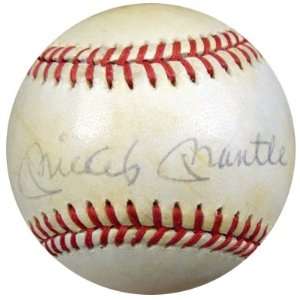 Roger Maris & Mickey Mantle Autographed/Hand Signed AL Baseball PSA 