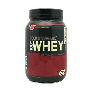  Optimum Nutrition  Gold Standard  100% Whey  Delicious Strawberry 