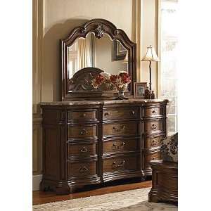  Pulaski Furniture Courtland Dresser with Mirror 2 Piece 