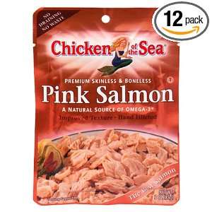   Sea Premium Skinless & Boneless Pink Salmon, 3 Ounce Cans (Pack of 12