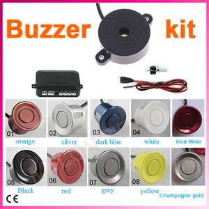 Car 4 Parking Sensors Reverse backup kit with buzzer beeper 10 color 