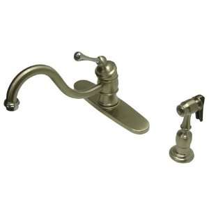 Kingston KB3577BLBS Deck Kitchen Faucet/Side Spray  