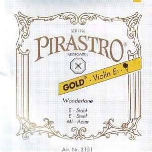  Pirastro Violin Gold Label E Steel Ball End, 315121 