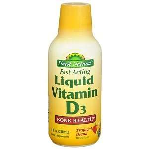   Natural Tropical Blend Liquid Vitamin D3, 8 oz