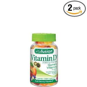  Vitafusion, Vitamin D3 Gummy Vitamins 2000 IU, 75 Count 