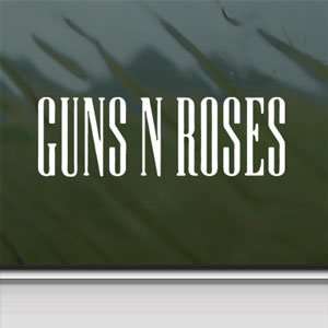  Guns N Roses White Sticker Metal Hard Rock Band Laptop 