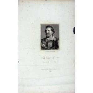  1823 ANTIQUE PORTRAIT JOHN GASPAR GEVARTIUS ENGRAVING 