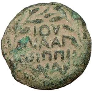   Julia Agrippina JERUSALEM Ancient Coin Palm branches 
