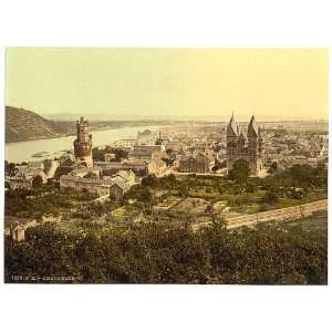   Reprint of General view, Andernach, the Rhine, Germany