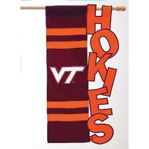 com House Size Flag, Sculpted Artistic Blend,Virginia Tech University 