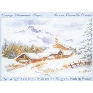    Lorcos Winter Lodge Orange Cinnamon Soap Set From France: Beauty