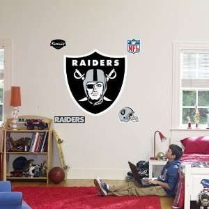  Oakland Raiders Logo Fathead Wall Decal: Home & Kitchen