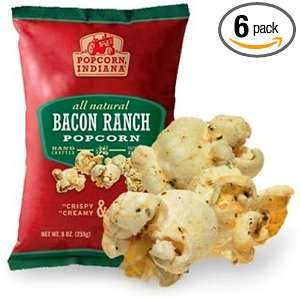 Popcorn Indiana Bacon Ranch, 9.0 Ounce (Pack of 6)  