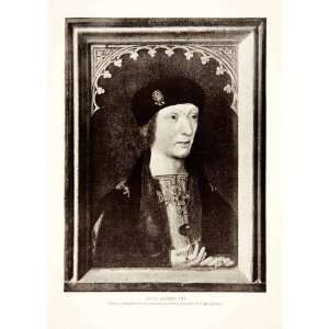  1914 Print King Henry VII England Lord Ireland Monarch Tudor 
