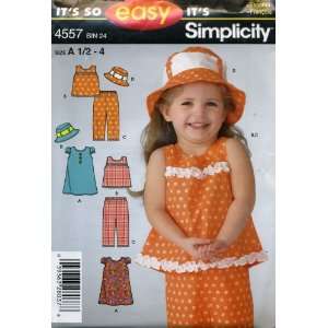   Toddlers Dress, Top, Pants and Hat Pattern: Arts, Crafts & Sewing