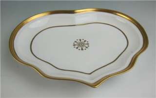 Vista Alegre Porcelain HEART SHAPED TRAY Dish Plate Old Paris Style 