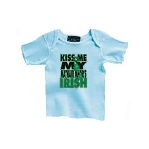    Kiss Me My Mathair Mhors Irish Infant Lap Shoulder Shirt Baby