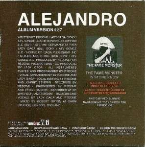 LADY GAGA  ALEJANDRO GREEK PROMO Official Collectors CD  