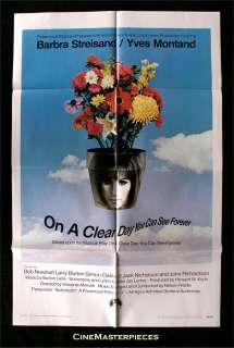 ON A CLEAR DAY.. 1SH ORIG MOVIE POSTER BARBRA STREISAND  