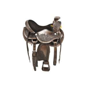 High Quality Ranch Saddle   Chocolate Color   Genuine Leather   Full 