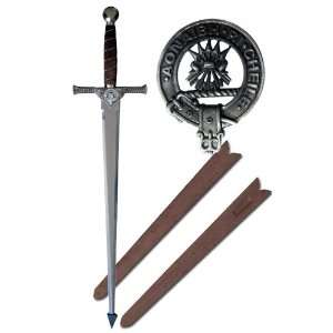  Sword w/Clan Cameron Crest (Aonaibh Ri Cheile): Sports & Outdoors