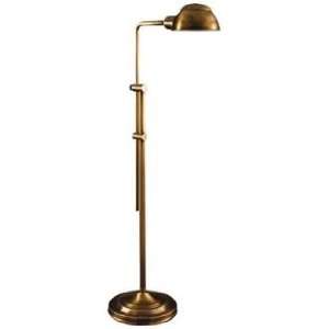  Daly Antique Brass Adjustable Pharmacy Floor Lamp: Home 