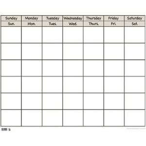  Quality value Chart Calendar Horizontal White By Creative 