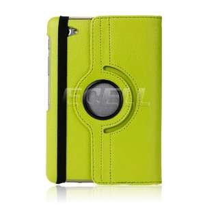   ROTATING LEATHER FOLIO CASE & STAND FOR SAMSUNG P6800 GALAXY TAB 7.7