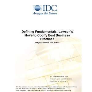 Defining Fundamentals Lawsons Move to Codify Best Business Practices 