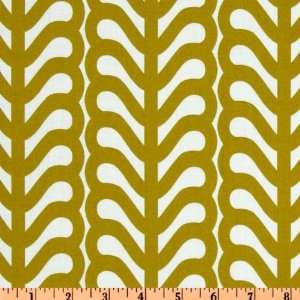  44 Wide Outfoxed Fern Stripe Olive Fabric By The Yard 